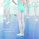 Колготки для танцев, бесшовные, розовые, белые, черные, 3 пары