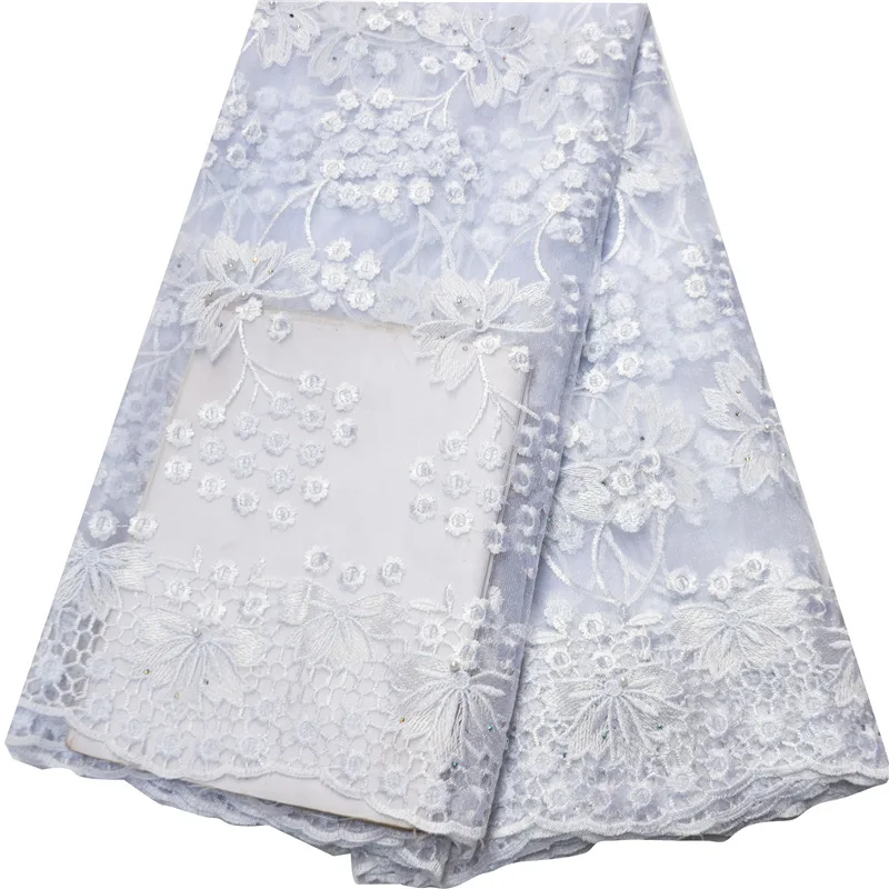 Французская сетчатая кружевная ткань Африканский шнур Высококачественная