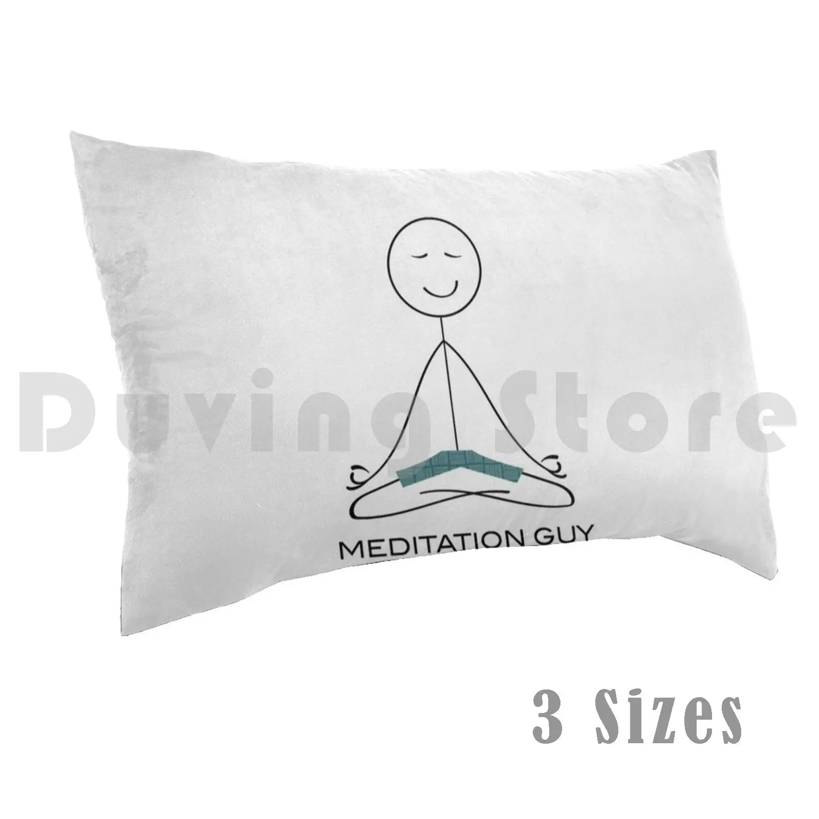 

Funny Mens Meditation Guy Pillow Case DIY 40x60 3171 Meditation Guy Boys Meditation Men Meditation Male
