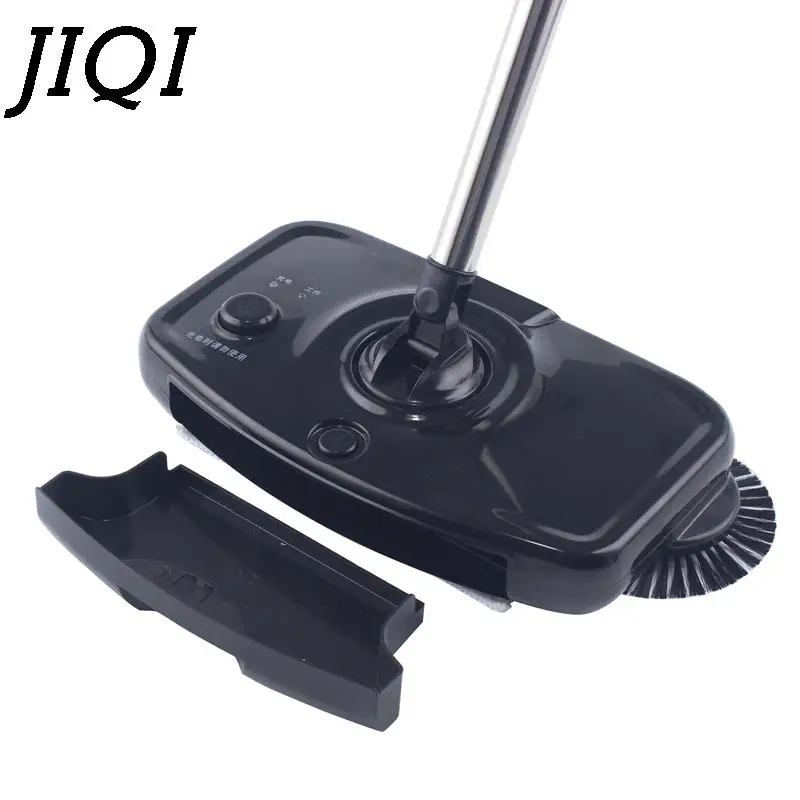 JIQI Chargable Hand-push sweeping mopping machine Sweeper mop wireless household appliances cleaner dustpan set broom artifact | Бытовая