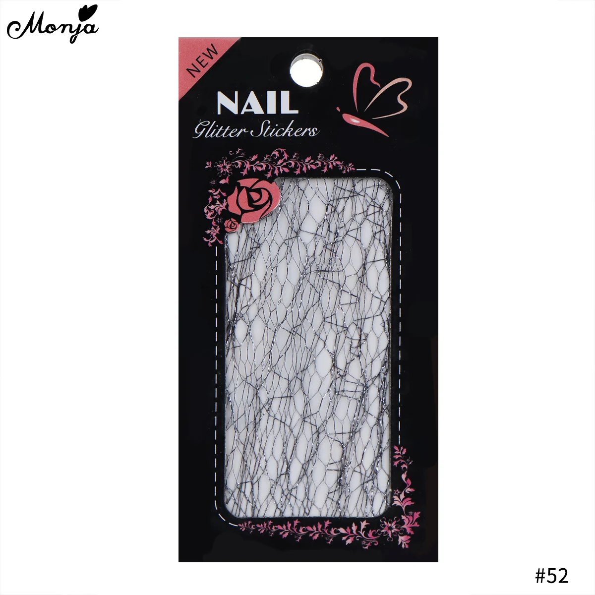 Monja Nail Art многоцветная наклейка сетка блестящая линия шелковые фольги полосы линии передачи наклейки для маникюра аксессуары украшения