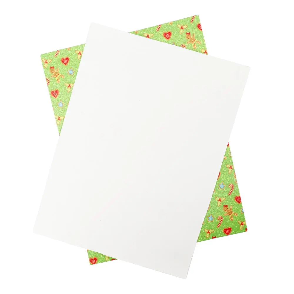 Блестящая ткань 22 см х 30 праздничный узор блестящий лист Рождественская тема