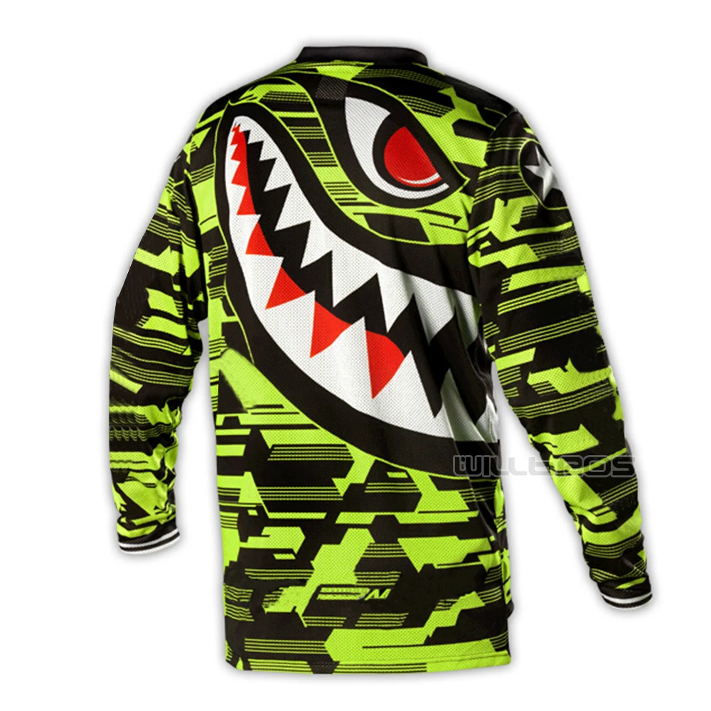 Мотокросса мотоциклетная мужская летняя рубашка с длинными рукавами Willbros GP