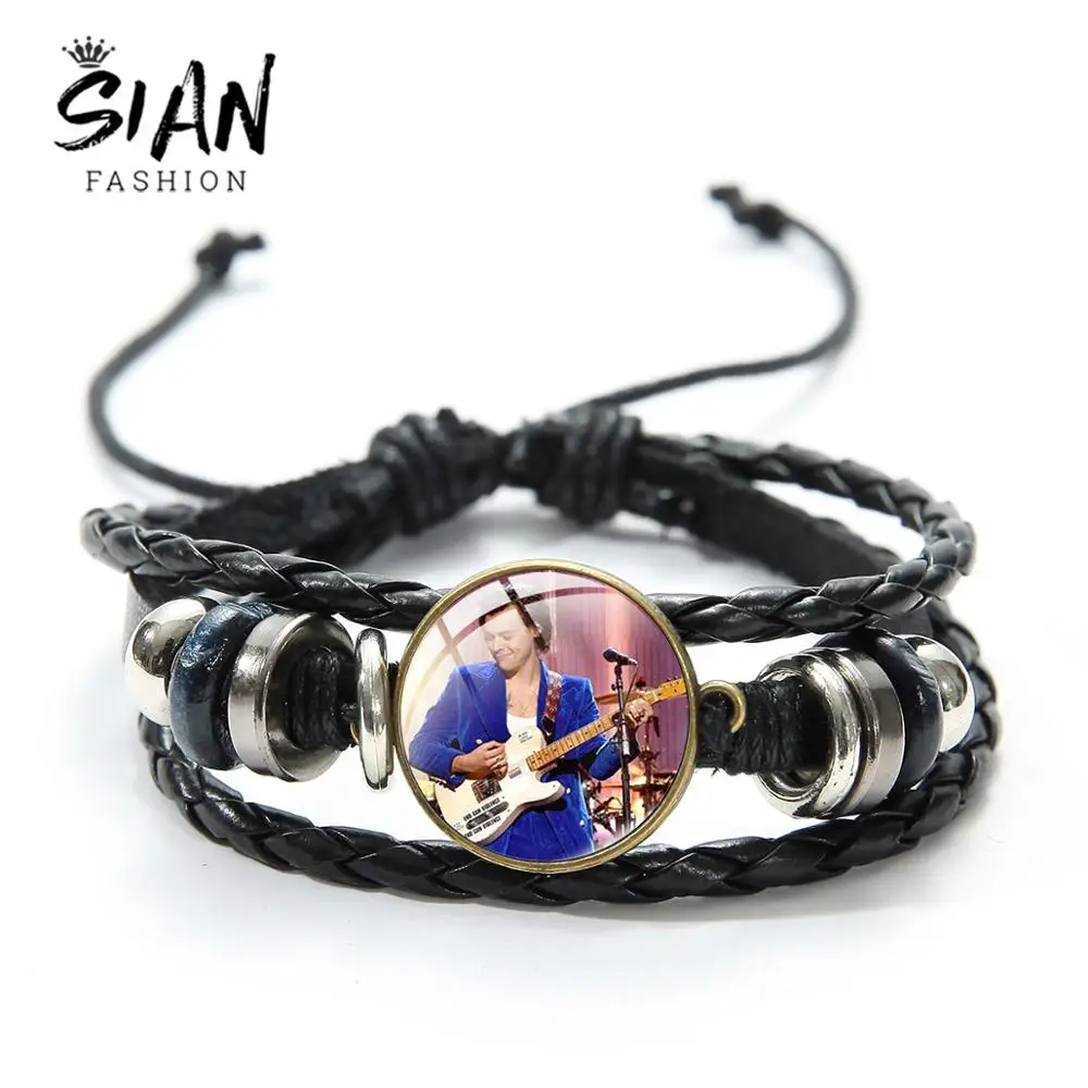 SIAN Famous Music Singer Art Photo Bracelet Love On Tour 2021 Album Theme Delicate Handcrafted Leather Jewelry &amp Bangle | Украшения и