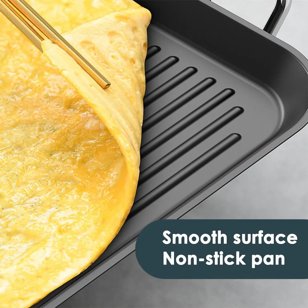 Pаспродажа Крытый Электрический гриль для барбекю бездымный антипригарная плита для барбекю электрическая противень для выпечки с 5 регулируемой тем...