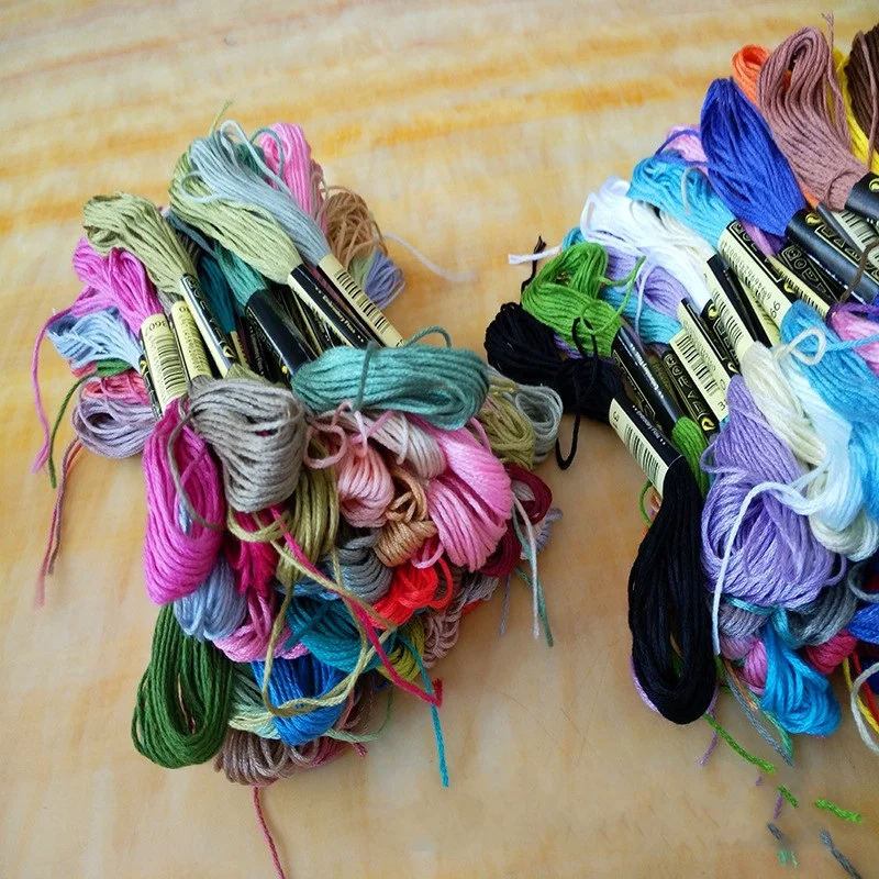 Нитки хлопковые для вышивки крестиком с якорем | Дом и сад