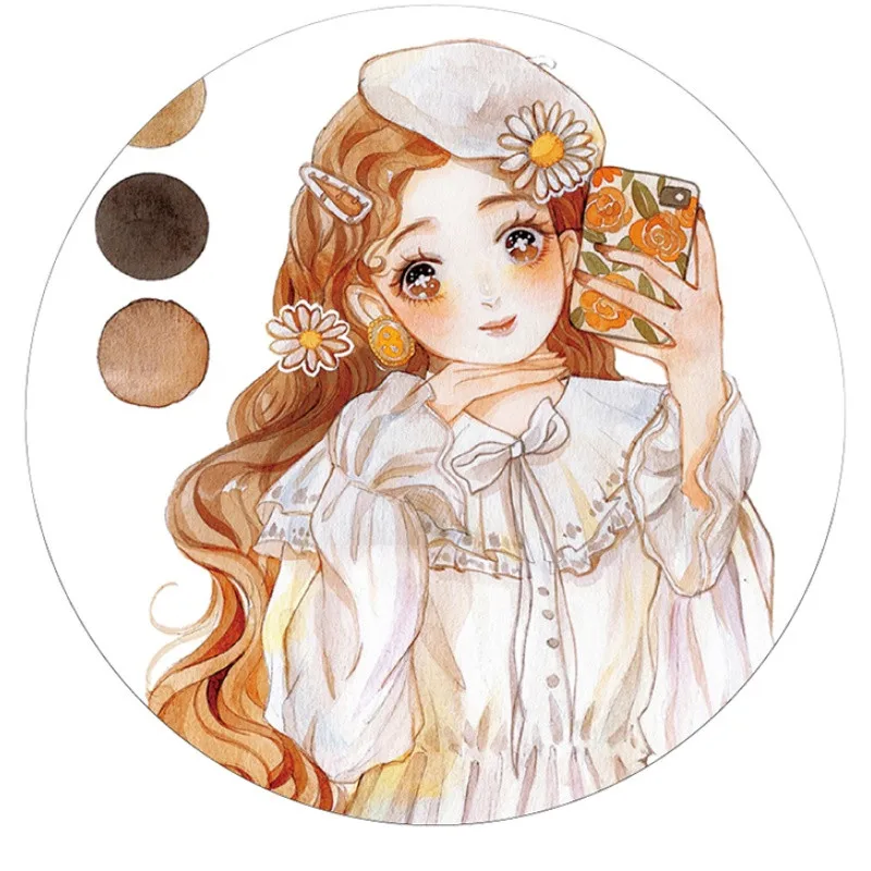 

Tawny, модная косметика для девочек, специальная масляная Васи-лента, Маскировочная лента для журнала, клейкая лента, самодельные наклейки