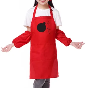 Фартук для детей 30 шт. + 30 пар рукавов + логотип с принтом