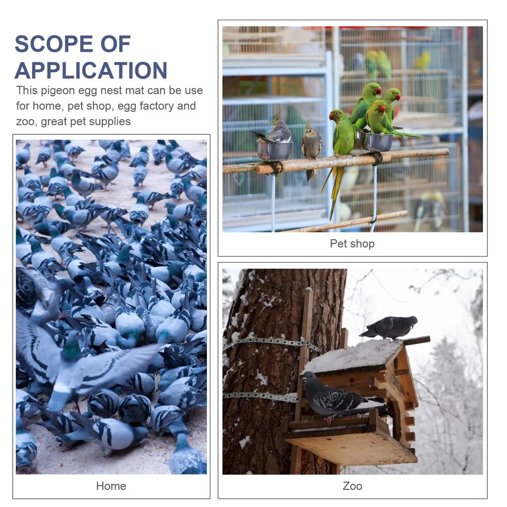 

2 Sets Pigeon Breeding Eggs Mat Coconut Coir Mat Nest Accessory Bird Mat