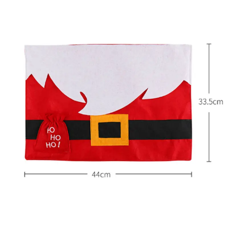 Салфетка для стола и холодильника с изображением сномана лося Санты яблока