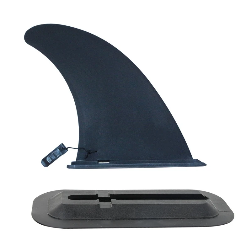

9 Inch Surfboard Fin with Base Water Wave Fin Quick Release Detachable Longboard Center Fin for Beginners and Pros