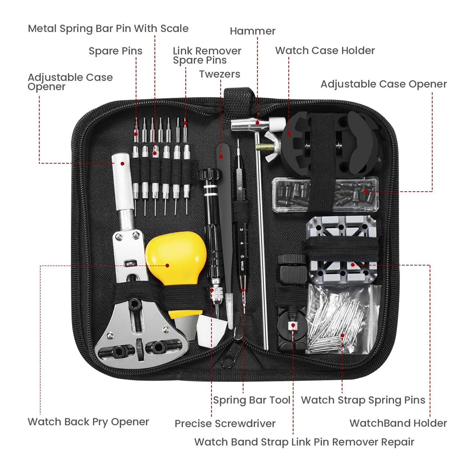 153 шт. набор для ремонта часов | Наручные часы