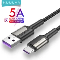 kuulaa 5a usb type c cable for huawei mate 20 pro p20 lite supercharge usb c fast charging cable type c cable for huawei p30 pro