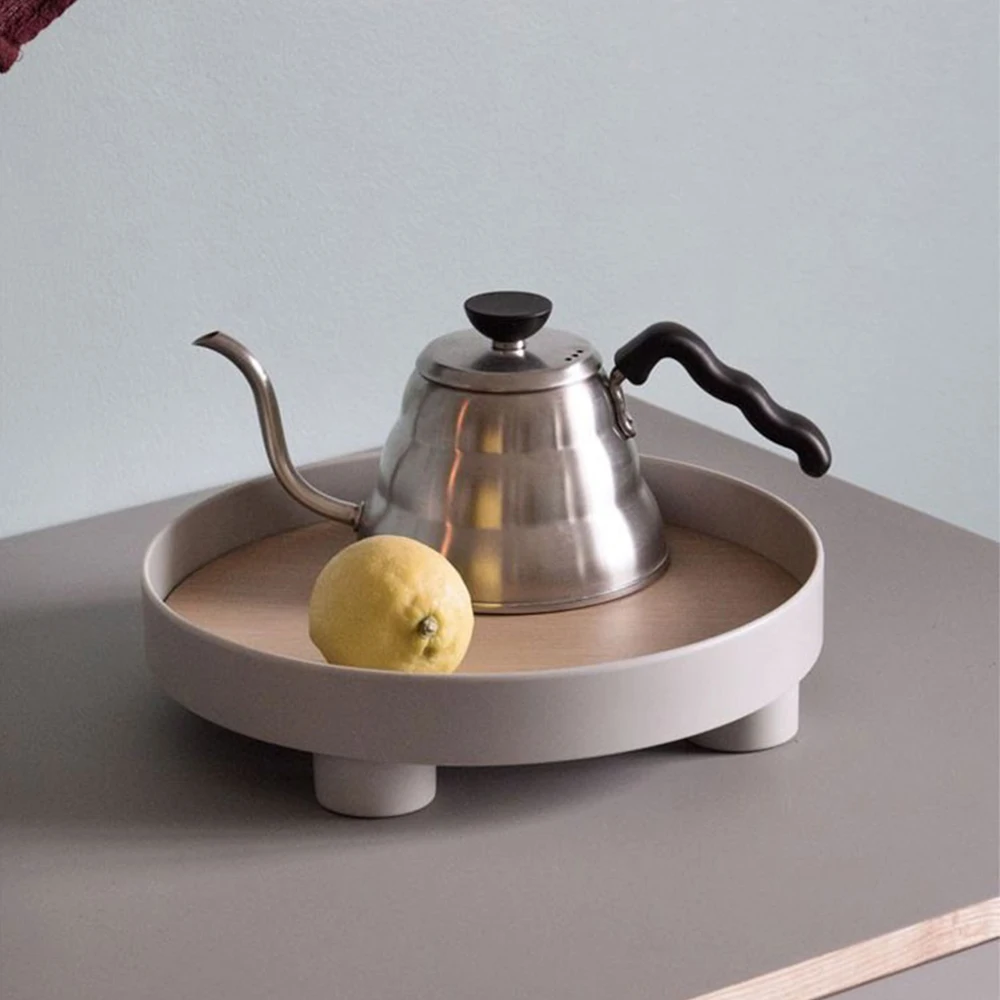 Поднос для хранения чая и еды круглая посуда подачи ювелирных изделий поднос