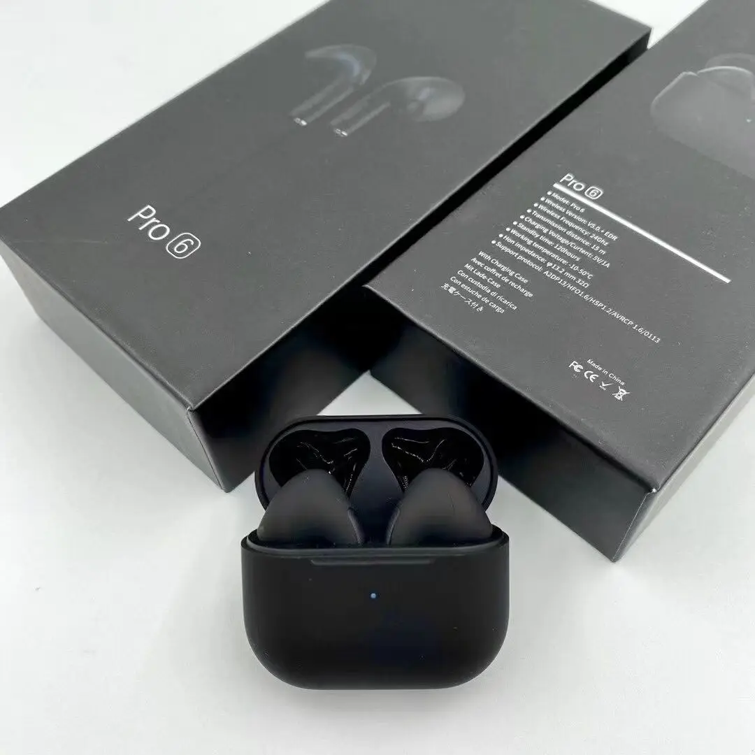 TWS Наушники Mini Pro 6 Bluetooth Hi Fi беспроводные наушники вкладыши стереонаушники