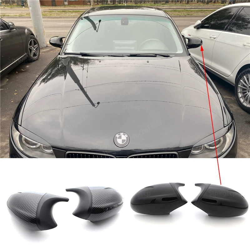 

Mirror Cover E90 Car Side Door Rearview Side Mirror Cover Cap For BMW E90 E91 2005-2007 E92 E93 2006-2009 M3 Style E80 E81 E87