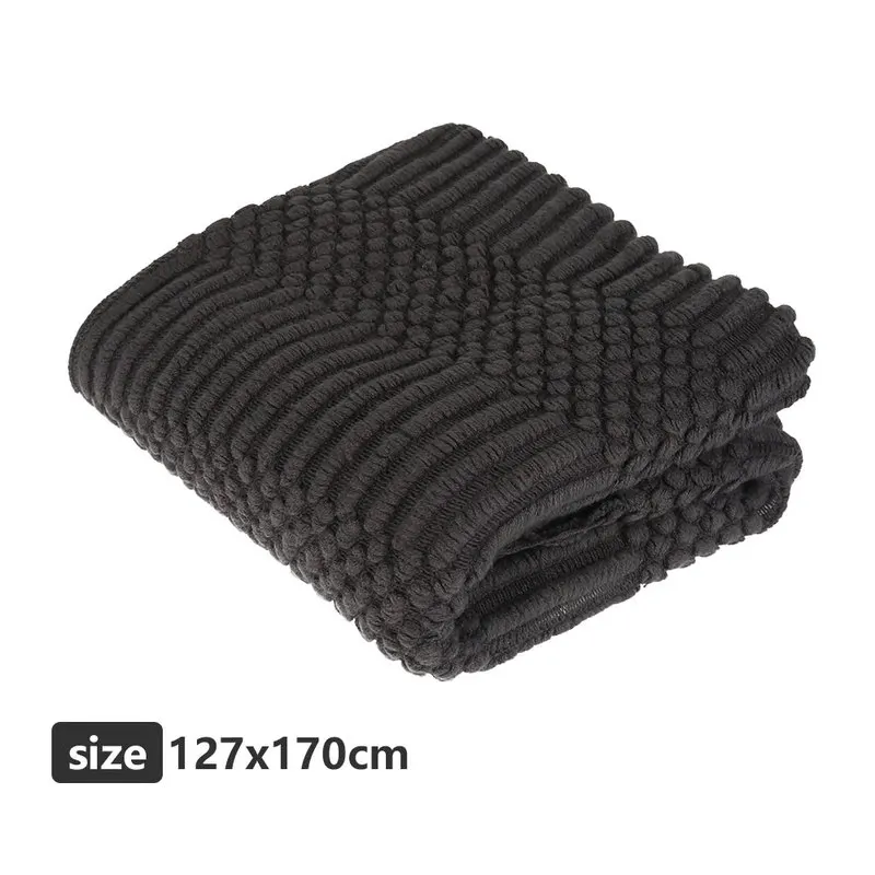 

Thread Blanket On The Bed Sofa Nordic Plaid Travel TV Nap Knitted Throw Blanket Soft Towel Bed Luxury Plaid Tapestry With Tassel