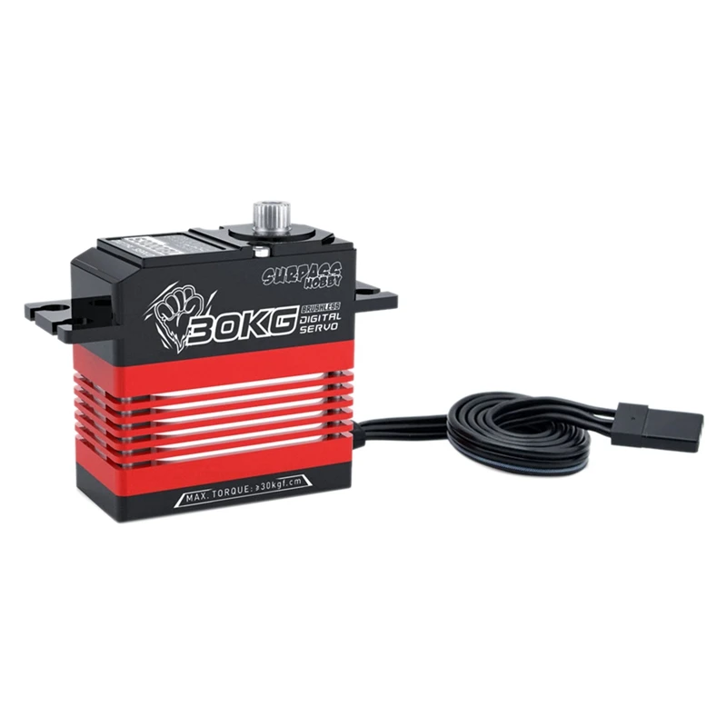 

SURPASS HOBBY S3000BL 30KG Metal Aluminum Frame Digital Servo for 1/10 Racing Car/High-Speed RC Car/Aircraft/Drone/RC Boat