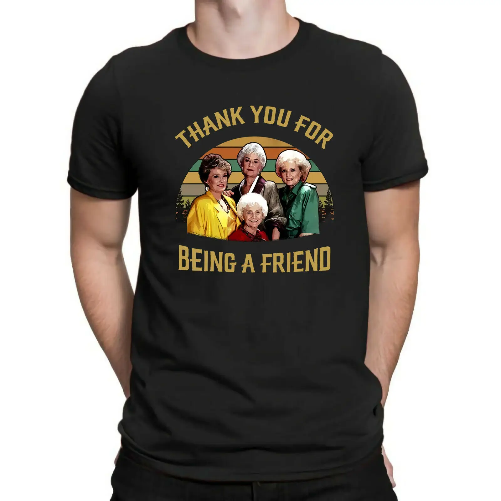 

The Golden Girls Thank You for Being A Friend Vintage Retro Design Men's T-shirt