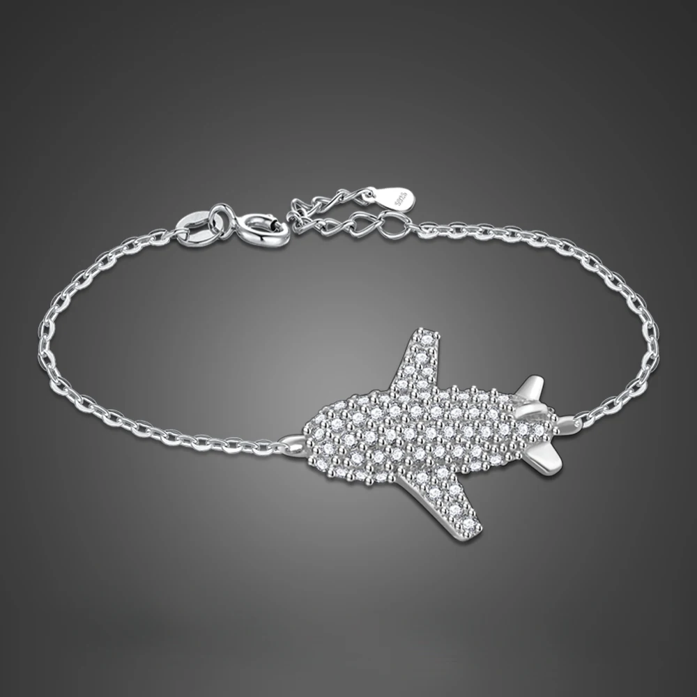 

Новый креативный дизайн самолет браслеты 100% 925 стерлингового серебра и Personalityt браслеты для женщин манжеты ювелирные украшения Солнцезащит...