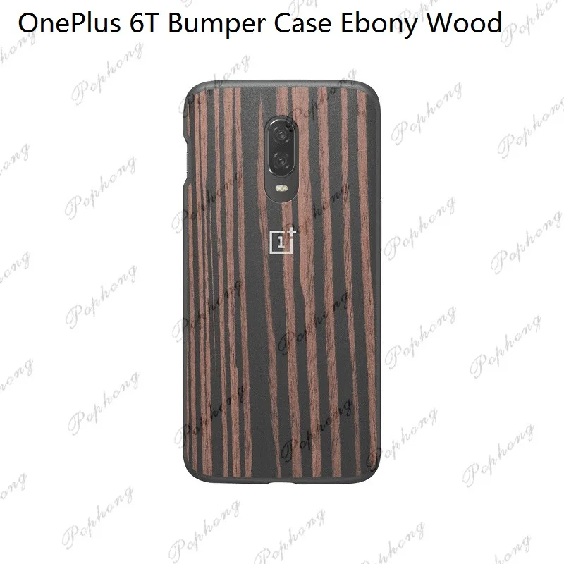 Чехол для Oneplus 5T 6 T, чехол-бампер, чехол Karbon, черное дерево, палисандр, полное заднее покрытие, Oneplus 5 T, круглый защитный щит - Цвет: OnePlus 6T EbonyWood