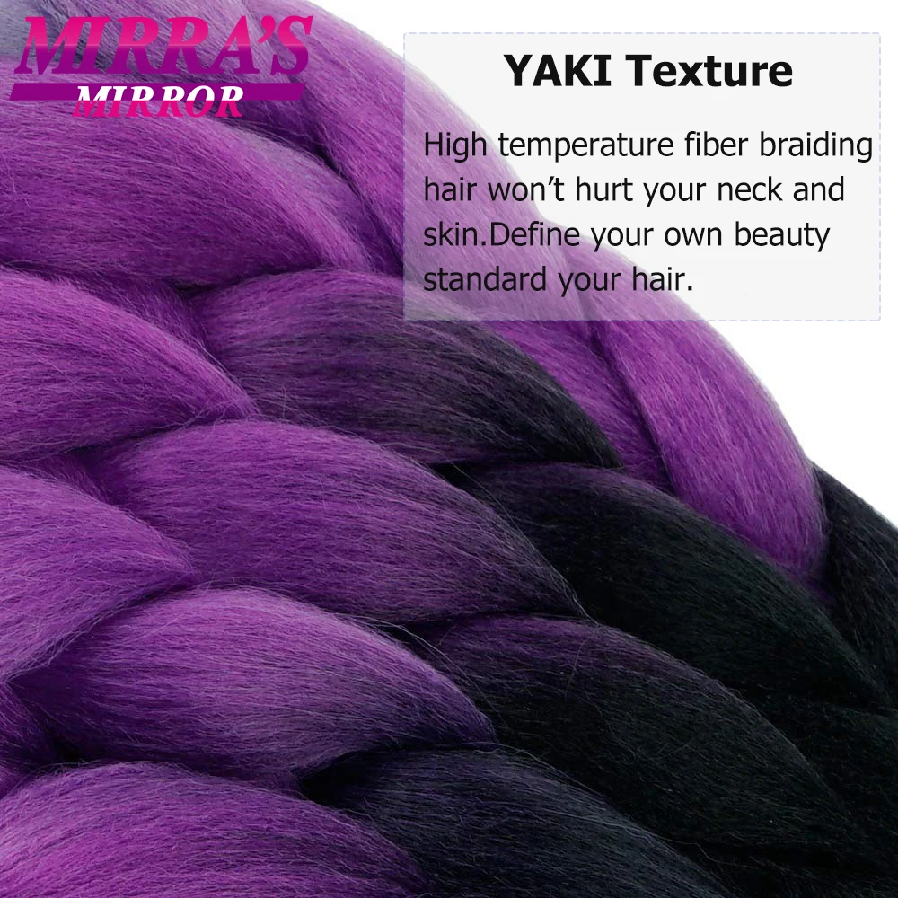 6 Пряди ков Джамбо плетеные удлинители волос 24 дюйма синтетические волосы