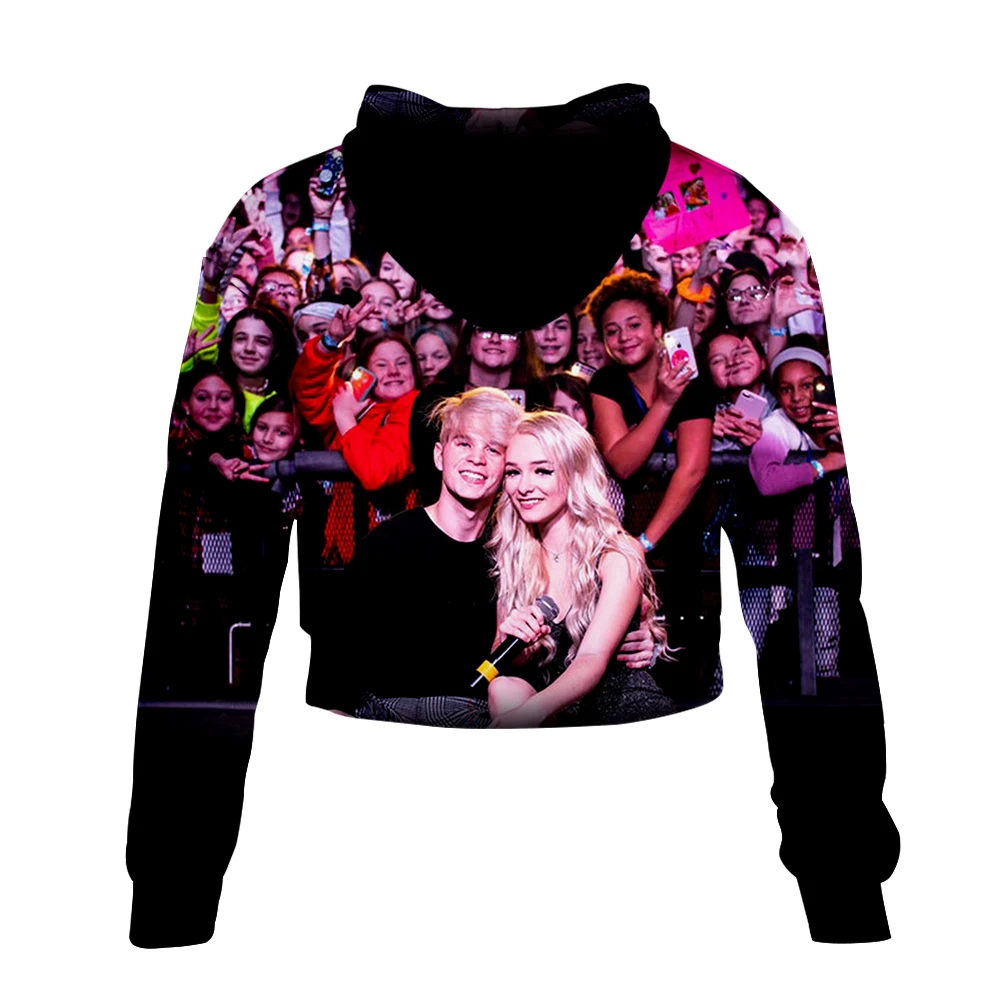 

WAMNI Zoe Laverne Women's High Waist Sweatshirt 3D Printing Harajuku Polyester Fabric Fashion Street Sexy High Waist Sweatshirt