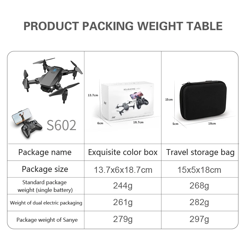 

603 Mini Drone HD Camera Aerial Photography 4K Dual Quadcopter Motor Foldable Helicopter Toys Drones RC Wifi FPV LED Height Keep