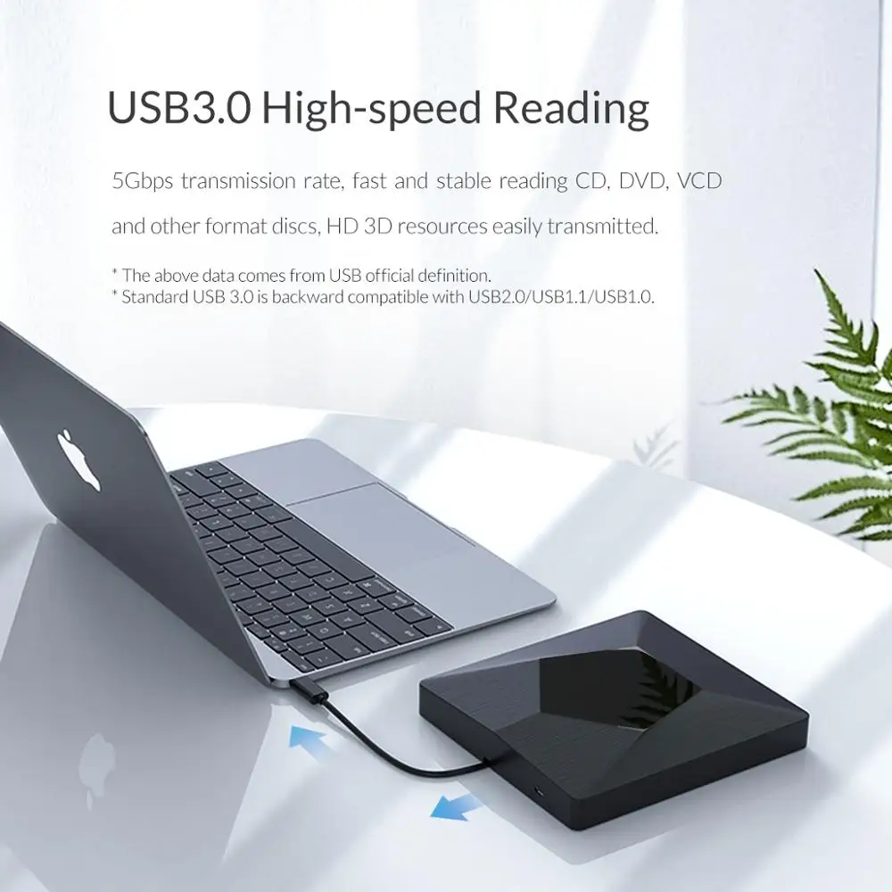 Портативный внешний оптический драйвер ORICO USB 3 0 комбинированная горелка для