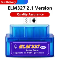 521pcs mini bluetooth compatible elm327 obd2 car detector 2 1wifi car fault code reader for android and ios diagnostic tools