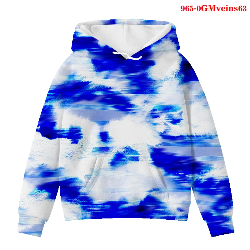 

Aesthetic Hoodies Toddler Girl Veins Tie Dye 3D Hoody Funny Tops Oversized Hoodie Kids Gothic Sweatshirts Baby Boy Sweatshirt