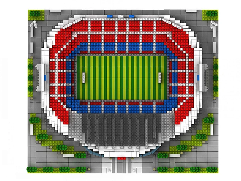 Здание звезда Испания Barcelona Football Club &quotCamp Nou 3D модель Алмаз строительные блоки