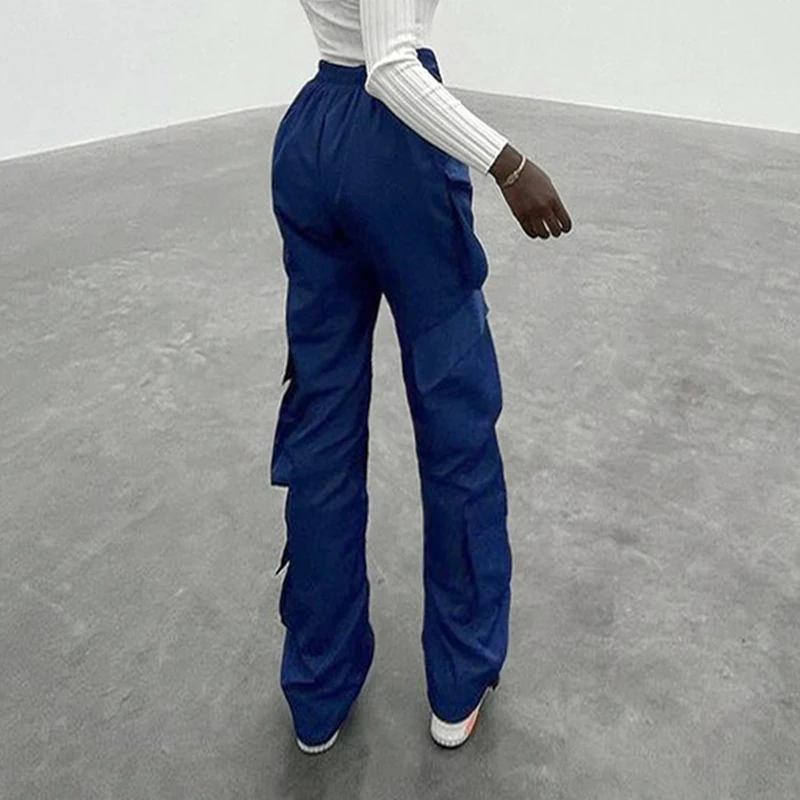 Брюки-карго женские с V-образным вырезом и высокой талией | Женская одежда