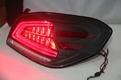 2 Pieces For SUBARU Impreza WRX Taillight Year LED Tail Lamp Rear Back Light Dark Red Housing Clear Len