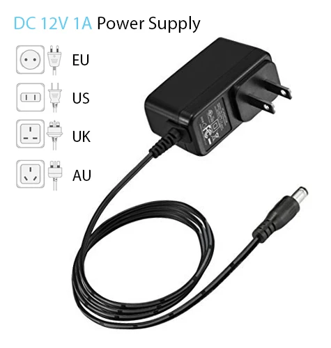 Besder AC 100-240V вход DC 12V 1A выход питания ЕС вилка адаптер питания зарядное устройство для видеонаблюдения безопасности Ip/AHD/аналоговая камера
