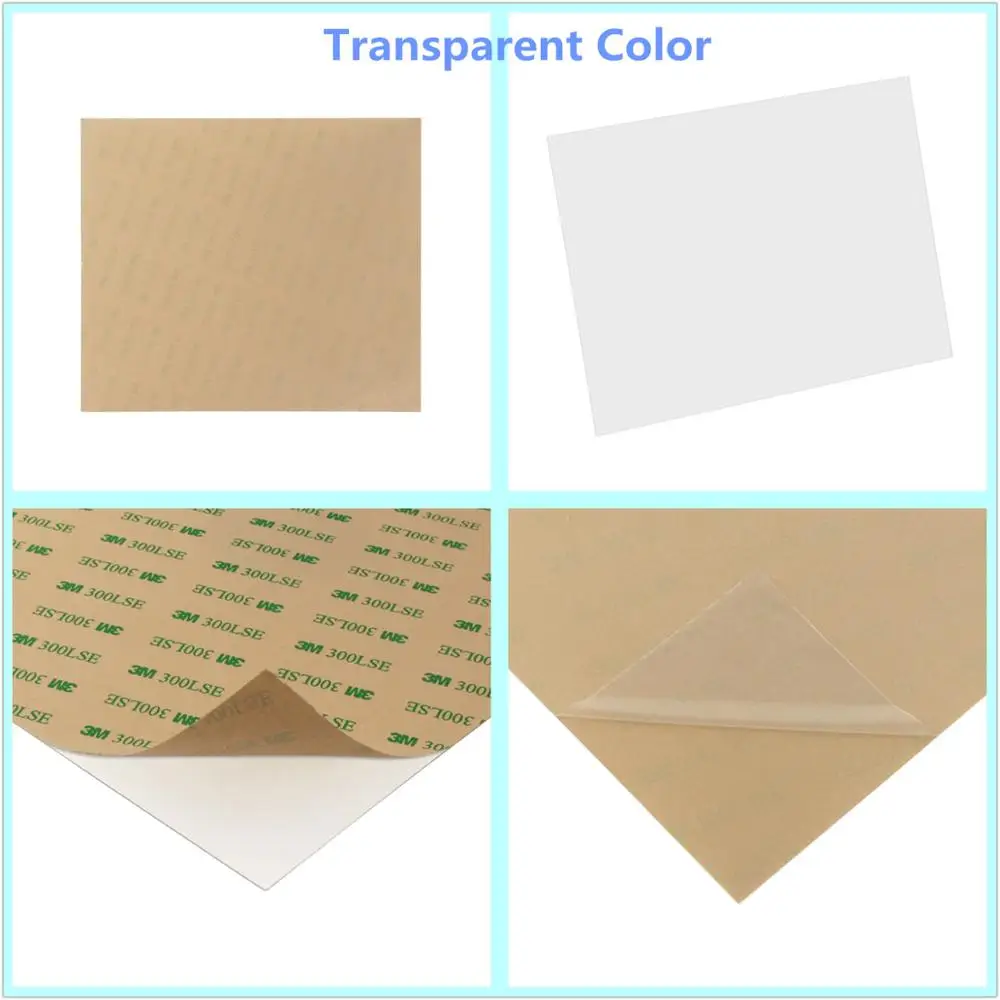 Transparent Color FLEOR 1 шт. 200*175*0,65 мм медиатор для акустической гитары Пустой материал лист самоклеющиеся царапины Пластина для акустической гитары запчасти - Цвет: Transparent Color