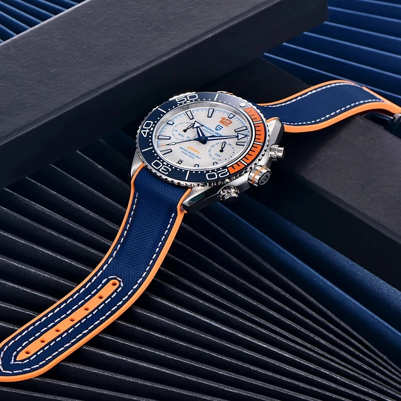 

New PAGANI DESIGN Top Brand Sports Quartz Men Watches Luxurious Sapphire Glass Chronograph 100M Waterproof Fashion Reloj Hombre