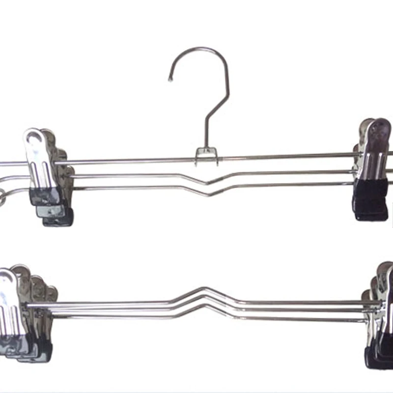 

Metal Clothes Hanger Folding Pants Rack Seamless Trousers Frame Cloth Store Skirt Shelf Multi layer Pants Racks Wardrobe Storage