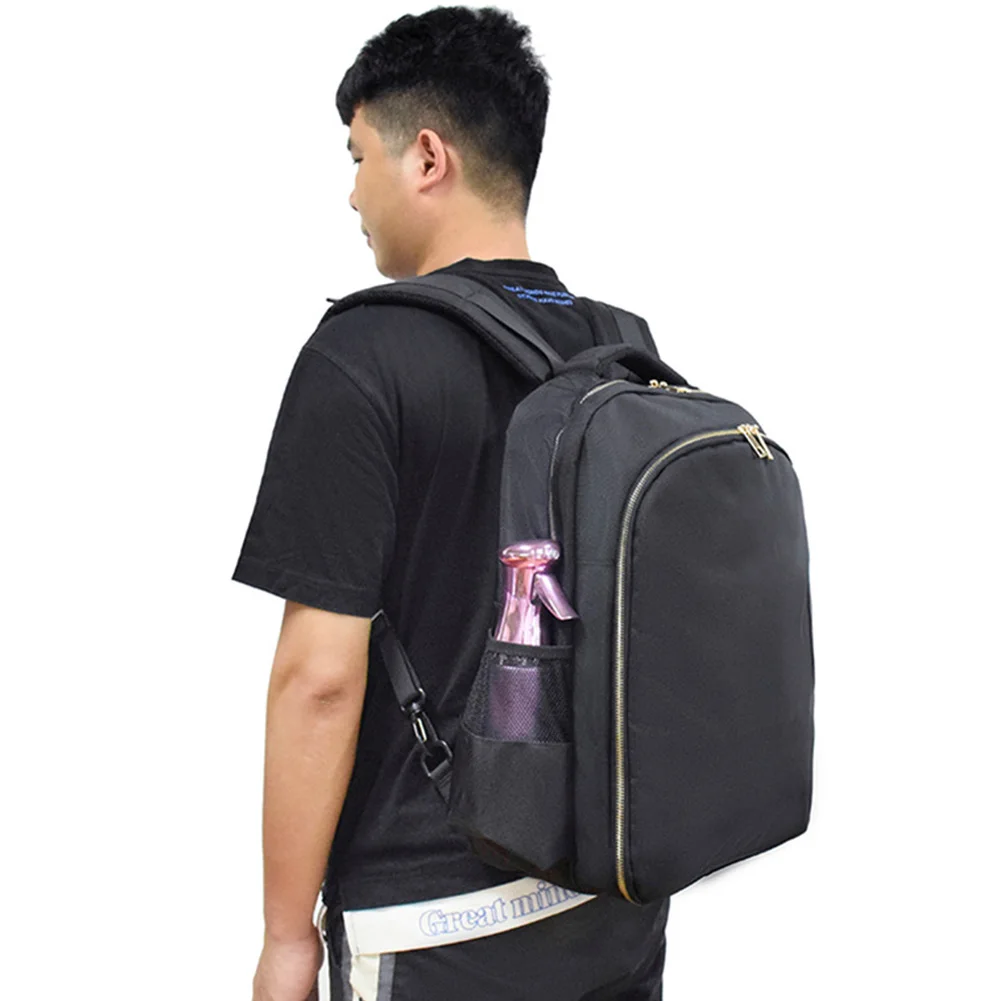 

Cosmetic Organizer Stylist Large Capacity Multifunction Zipper Closure With Pocket Storage Barber Backpack Hairdressing Tool Bag
