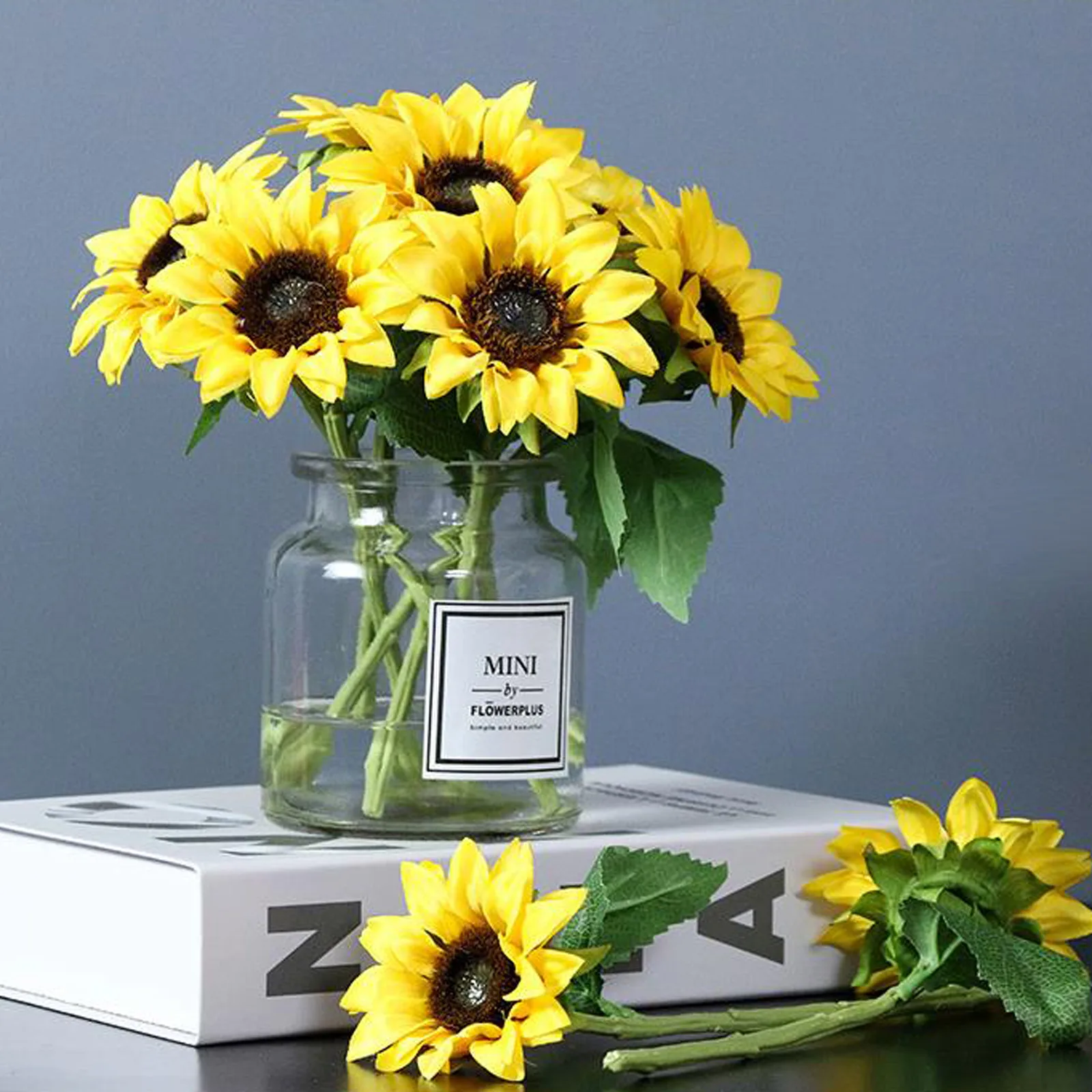 Искусственный цветок подсолнечника букет Дейзи Для дома и сада свадебного стола