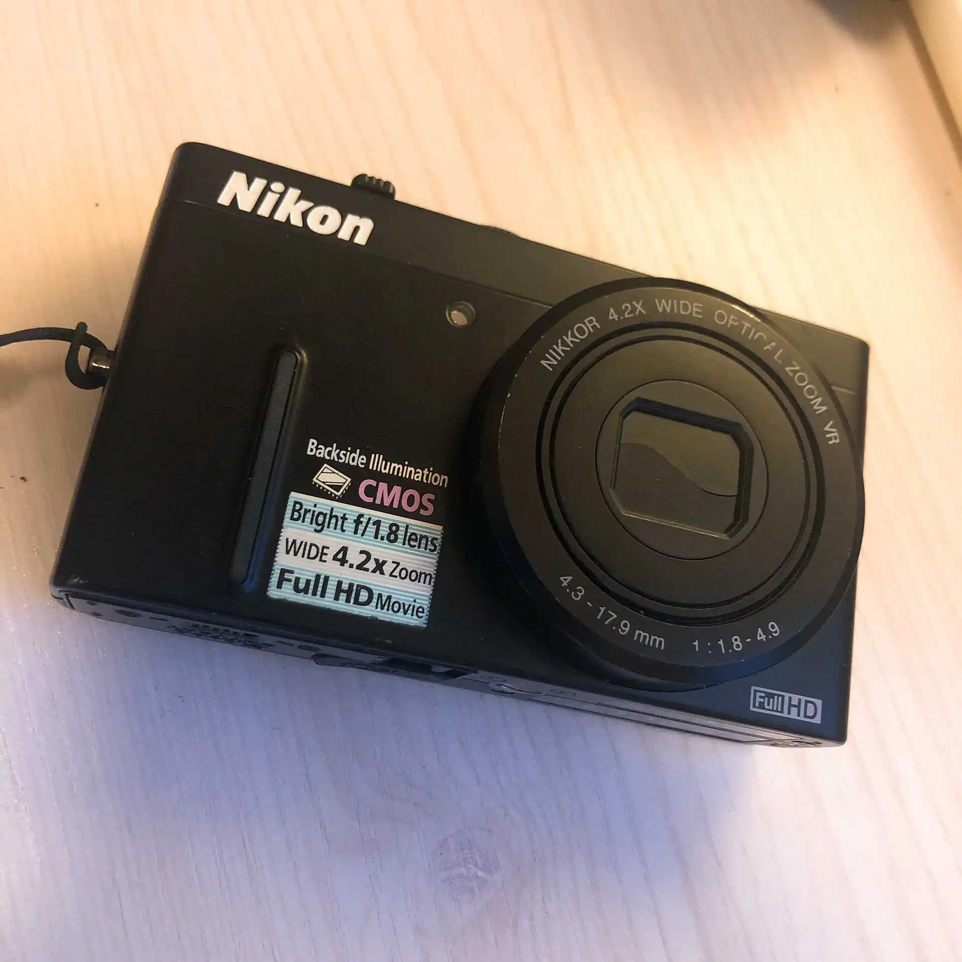 USED Nikon COOLPIX P300 12.2 MP Digital Camera 4.2x wide angle Auto Focus Image Stabilization WITH MIC | Электроника