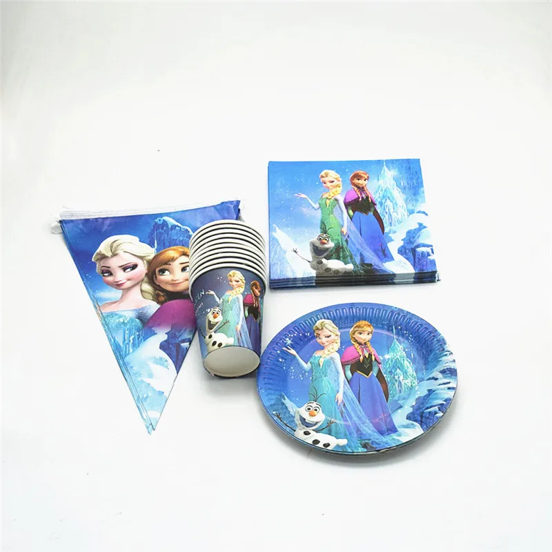 70 шт./лот украшения для дня рождения Снежная королева замороженная Анна