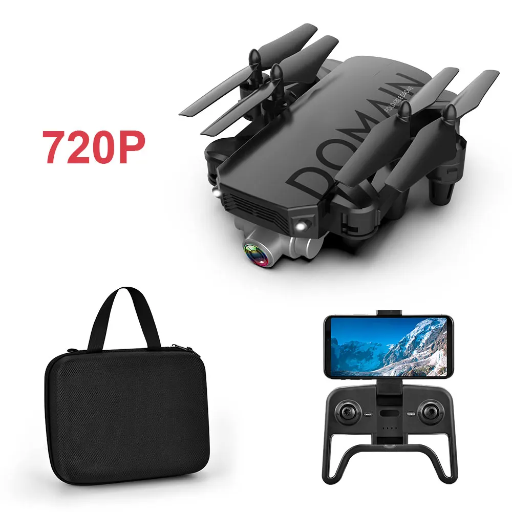 R7 RC Дрон 4K HD камера складной Профессиональный селфи Квадрокоптер с wifi FPV Camerra мини-Дрон Вертолет игрушка для детей - Цвет: 720P Black Bag