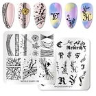 Штамп для ногтевого дизайна NICOLE DIARY, шаблон для печати