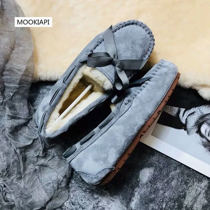 Chinese brand high quality women's shoes 100% leather loafers women free delivery 6 colors | Обувь