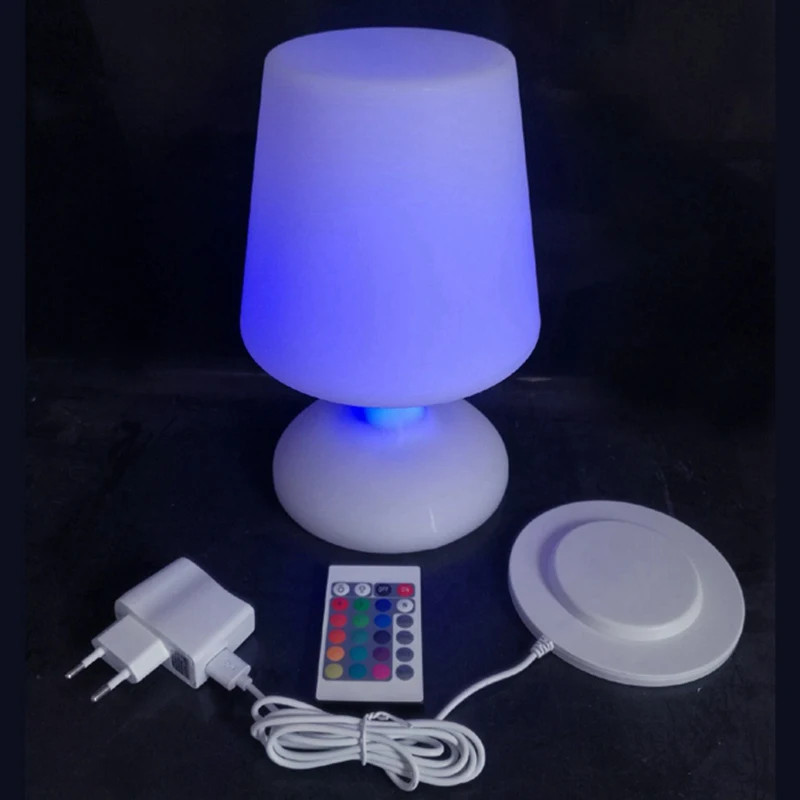 SK-LF06C RGB IP65 Rechargeable Led illuminated Table Lamp Night Light Cube Chair for Club Bar KTV Pub Hotel Party Event 1pc | Лампы и