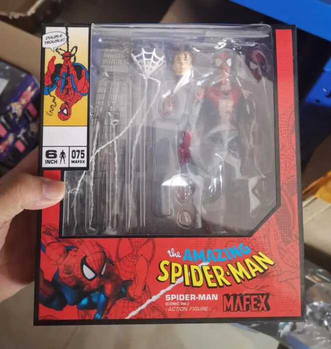 Marvel Человек-паук Mafex 075 Удивительный комиксов подвижные суставы фигурка модель