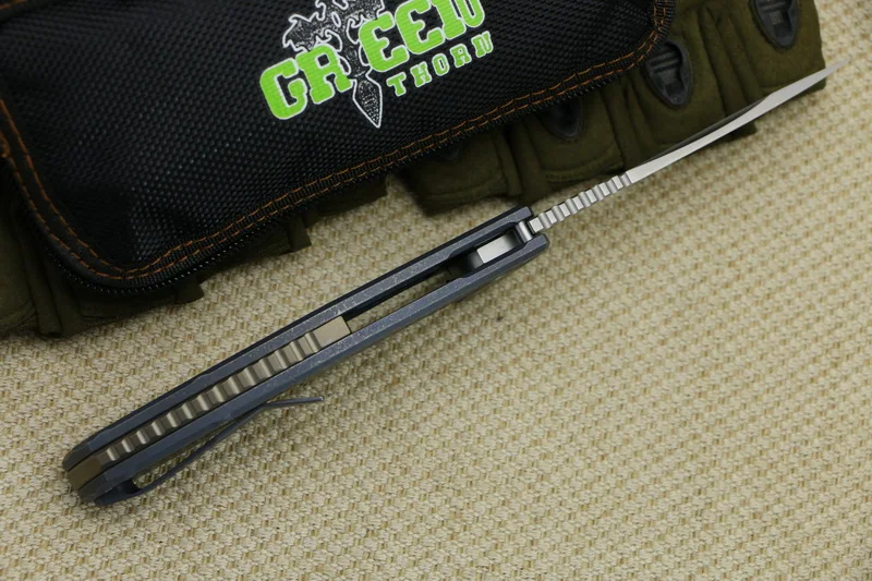 Складной нож Green thorn Flipper для джинсов m390 сталь TC4 титановая ручка карманные