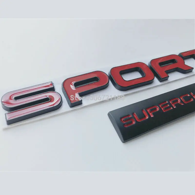 Подходит для Range Rover SPORT superвзимаемая надпись с логотипом эмблема наклейка черный