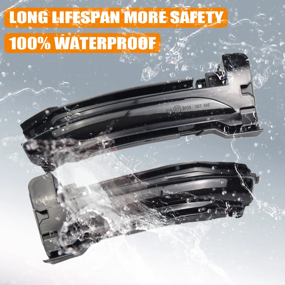 

LHD For Ford Focus 4 MK4 2019 2020 Car Side Wing Rearview Mirror LED Dynamic Turn Signal Indicator Sequential Light Accessories